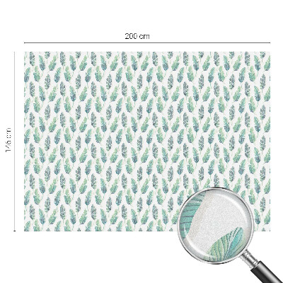 Vinilo para cristales efecto vitral hojas tropicales