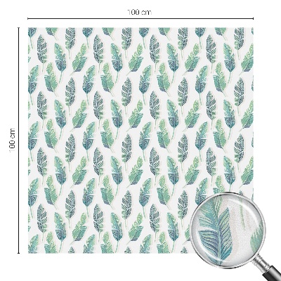 Vinilo para cristales efecto vitral hojas tropicales