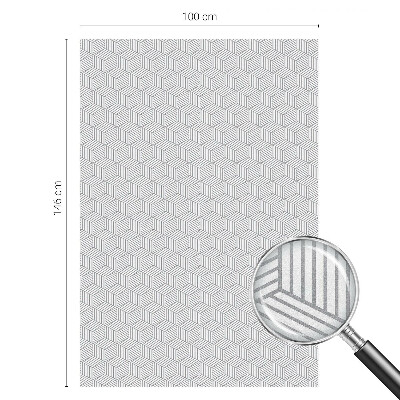 Vinilo para ventanas motivo vitral sólidos hexagonales