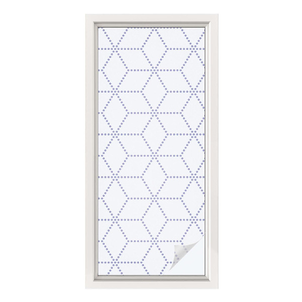 Vinilo para cristales opaco decorativo Rombos morados