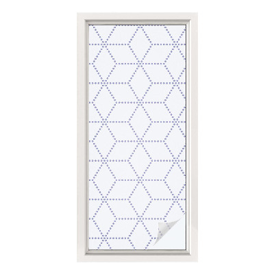 Vinilo para cristales opaco decorativo Rombos morados