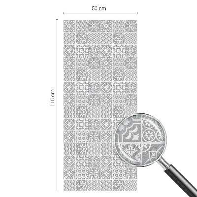 Vinilo para ventanas motivo vitral Elegancia geométrica