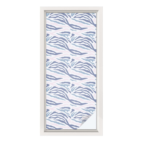 Vinilo para cristales efecto vitral Patrón de cebra