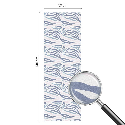 Vinilo para cristales efecto vitral Patrón de cebra
