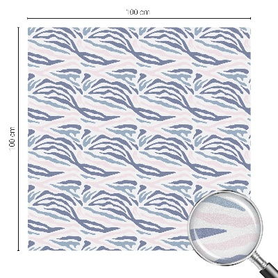 Vinilo para cristales efecto vitral Patrón de cebra