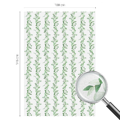 Vinilo decorativo adhesivo para cristales guirnaldas verdes