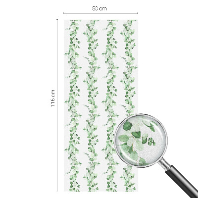 Vinilo decorativo adhesivo para cristales guirnaldas verdes
