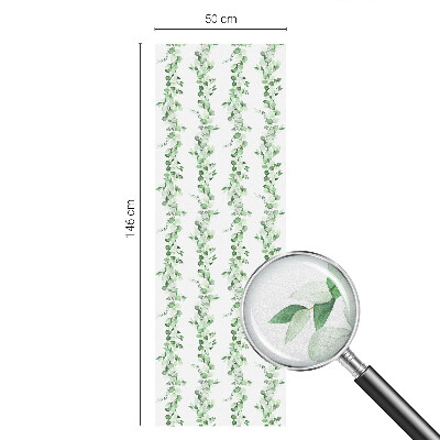 Vinilo decorativo adhesivo para cristales guirnaldas verdes