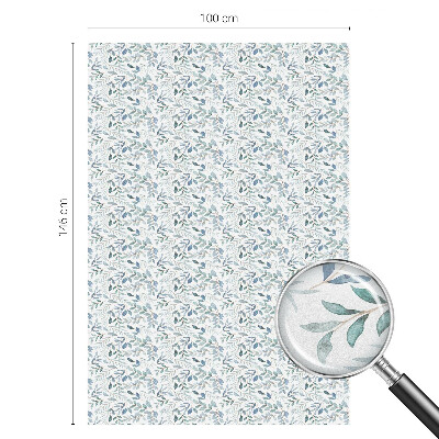 Vinilo para cristales efecto vitral Hojas idílicas