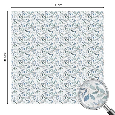 Vinilo para cristales efecto vitral Hojas idílicas