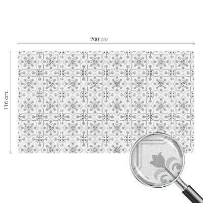 Vinilo ventana privacidad Adornos simétricos