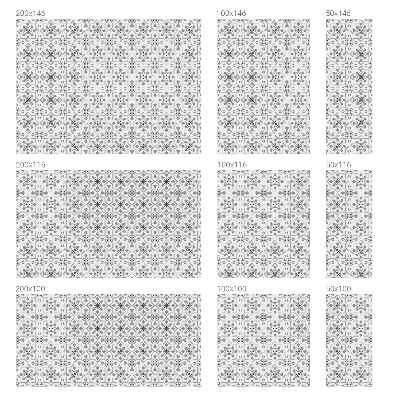 Vinilo ventana privacidad Adornos simétricos