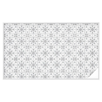 Vinilo ventana privacidad Adornos simétricos