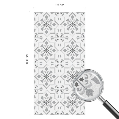 Vinilo ventana privacidad Adornos simétricos