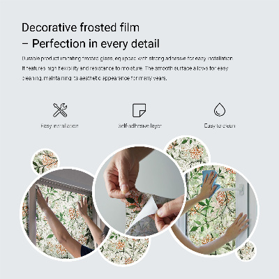 Vinilo decorativo adhesivo para cristales Azulejos florales