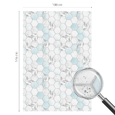 Vinilo para ventanas motivo vitral Azulejos de hojas