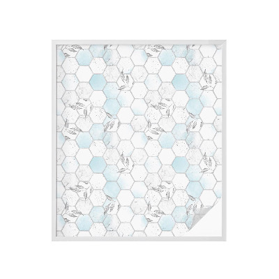 Vinilo para ventanas motivo vitral Azulejos de hojas