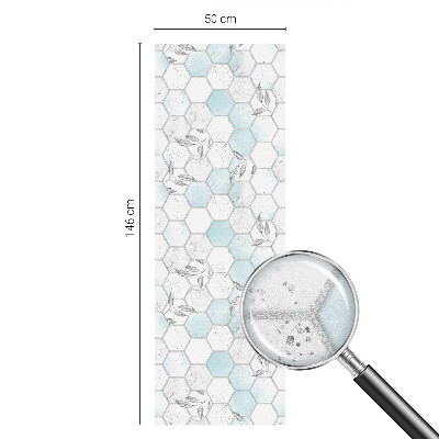Vinilo para ventanas motivo vitral Azulejos de hojas