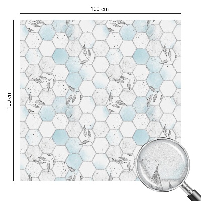 Vinilo para ventanas motivo vitral Azulejos de hojas