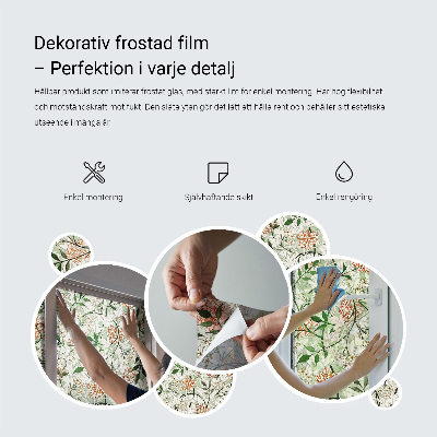 Vinilo para cristales efecto vitral Adornos vegetales