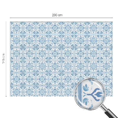 Vinilo ventana privacidad Adornos florales