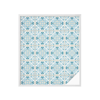 Vinilo para cristales opaco decorativo Azulejos florales