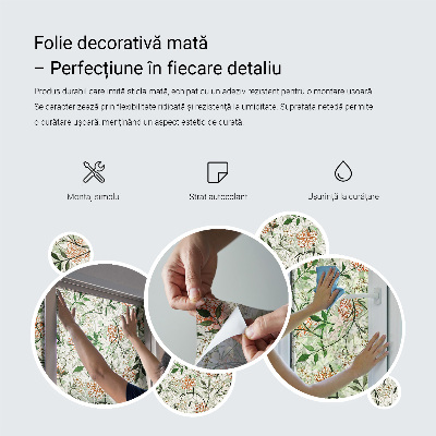 Vinilo para cristales opaco decorativo Azulejos florales