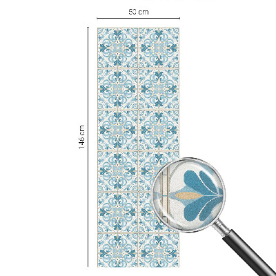 Vinilo para cristales opaco decorativo Azulejos florales