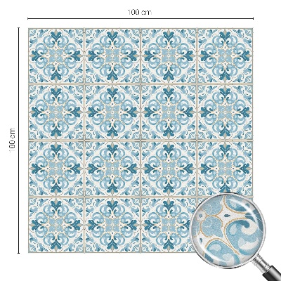 Vinilo para cristales opaco decorativo Azulejos florales