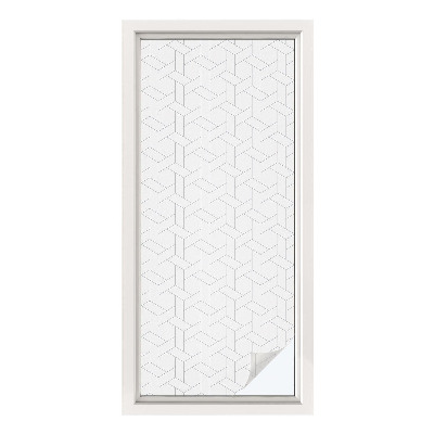 Vinilo decorativo adhesivo para cristales Trenza geométrica