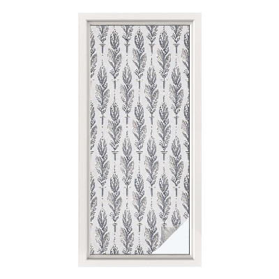 Vinilo ventana privacidad Plumas elegantes