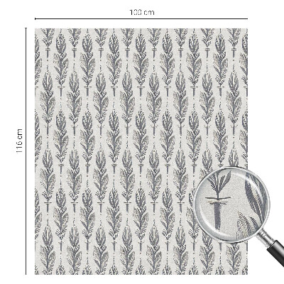 Vinilo ventana privacidad Plumas elegantes