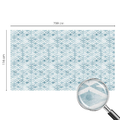 Vinilo ventana privacidad rombos azules