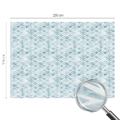 Vinilo ventana privacidad rombos azules