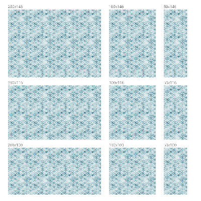 Vinilo ventana privacidad rombos azules