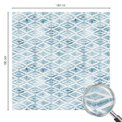 Vinilo ventana privacidad rombos azules