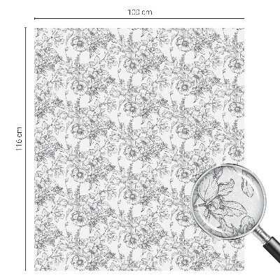 Vinilo para cristales efecto vitral Elegancia floral