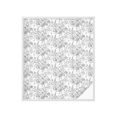 Vinilo para cristales efecto vitral Elegancia floral