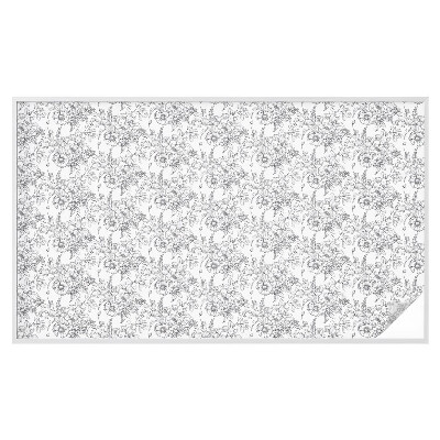 Vinilo para cristales efecto vitral Elegancia floral