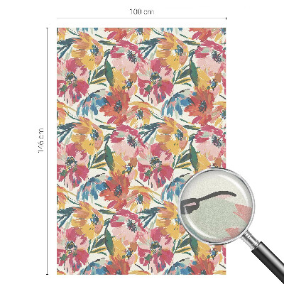 Vinilo para cristales opaco decorativo Explosión de flores