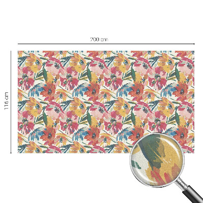 Vinilo para cristales opaco decorativo Explosión de flores