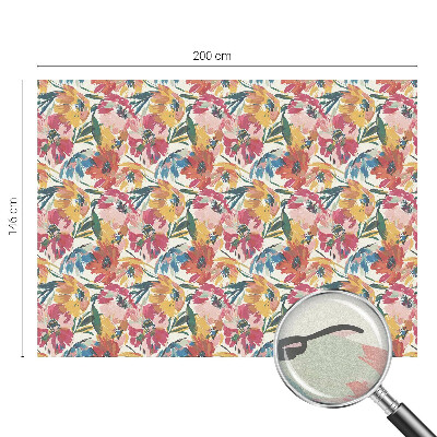 Vinilo para cristales opaco decorativo Explosión de flores