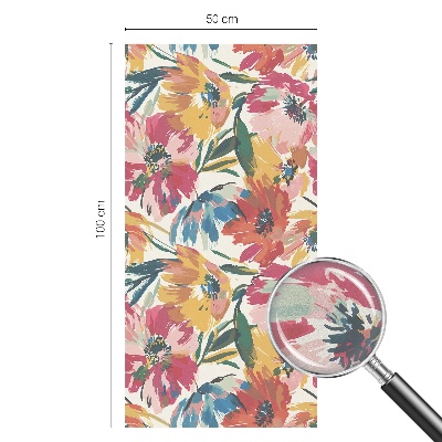 Vinilo para cristales opaco decorativo Explosión de flores