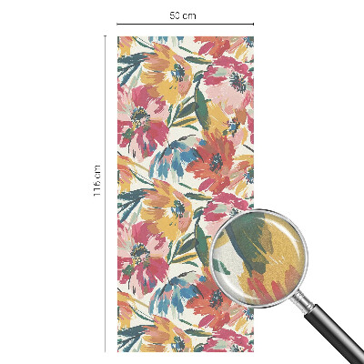 Vinilo para cristales opaco decorativo Explosión de flores