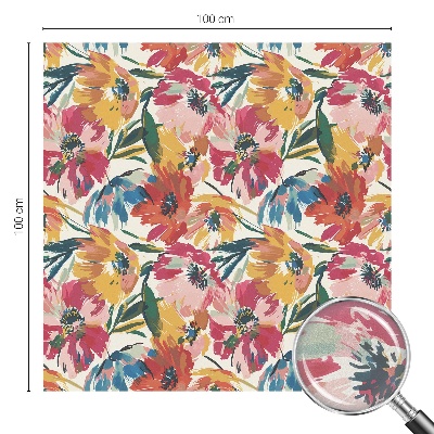 Vinilo para cristales opaco decorativo Explosión de flores