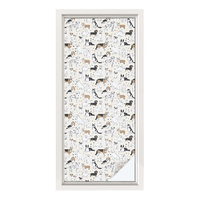 Vinilo para cristales efecto vitral Patrones de perros