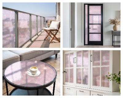 Vinilo ventana privacidad Patrón floral