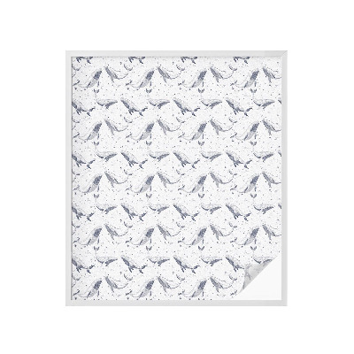 Vinilo para ventanas motivo vitral criaturas marinas