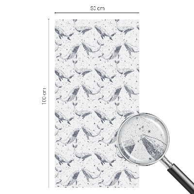 Vinilo para ventanas motivo vitral criaturas marinas