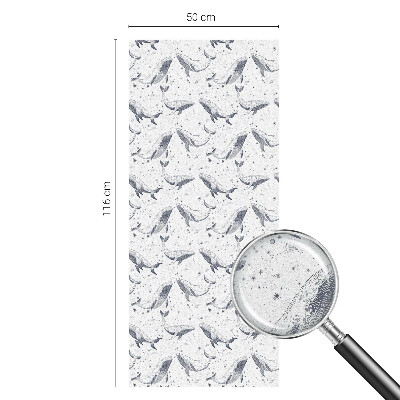 Vinilo para ventanas motivo vitral criaturas marinas